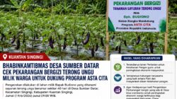 Bhabinkamtibmas dan Warga Bersinergi Kembangkan Pekarangan Bergizi di Desa Sumber Datar