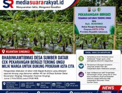 Bhabinkamtibmas dan Warga Bersinergi Kembangkan Pekarangan Bergizi di Desa Sumber Datar