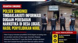 Polsek Singingi Tindaklanjuti Informasi Dugaan Peredaran Narkotika di Desa Logas, Hasil Penyelidikan Nihil