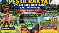 Semarak Pesta Rakyat di Kolam Satu Hati Family Sako Margasari: Dari Senam Massal hingga Lomba Mancing Berhadiah