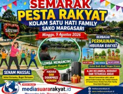 Semarak Pesta Rakyat di Kolam Satu Hati Family Sako Margasari: Dari Senam Massal hingga Lomba Mancing Berhadiah