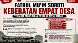 Fathul Mu’in Soroti Keberatan Empat Desa terhadap Pengelolaan PT Sailan Antau Batuah